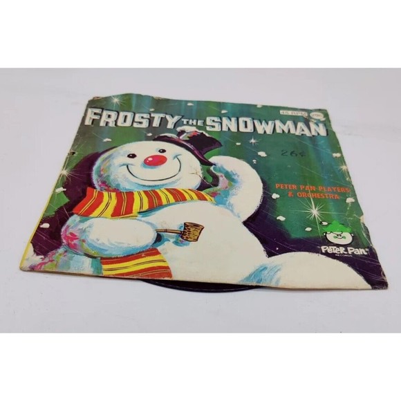 Vintage Peter Pan Records 45 RPM Frosty the Snowman Children's Record Vinyl 70s - Picture 3 of 12